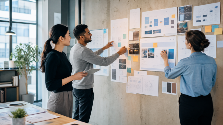Web project team using large language models for SEO due diligence